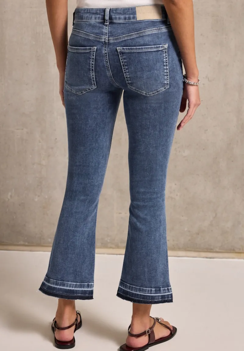 STREET ONE STUDIO Jeans*Flared Jeans medium blue random