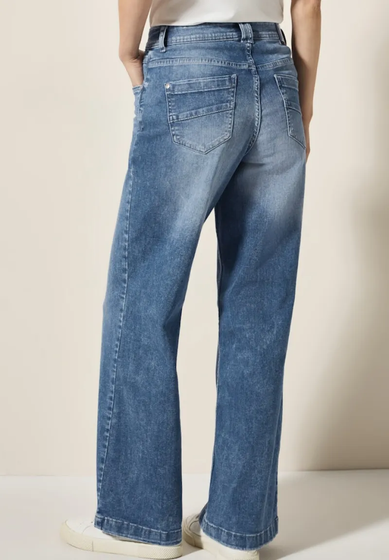 Cecil Jeans*Flared Leg Jeans light blue washed