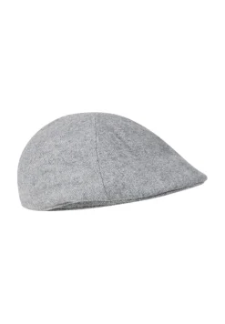 Camel Active Accessoires*Flat Cap aus Wolle und Polyester mit Baumwollfutter stone gray