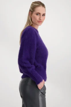 Monari Pullover & Sweatshirts*Flauschiger Pullover dark purple