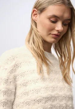 Street One Pullover & Sweatshirts*Flauschiger Strukturpullover soft beige