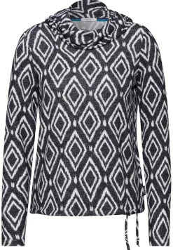 Cecil Shirts*Flauschiges Shirt mit Print charcoal grey melange