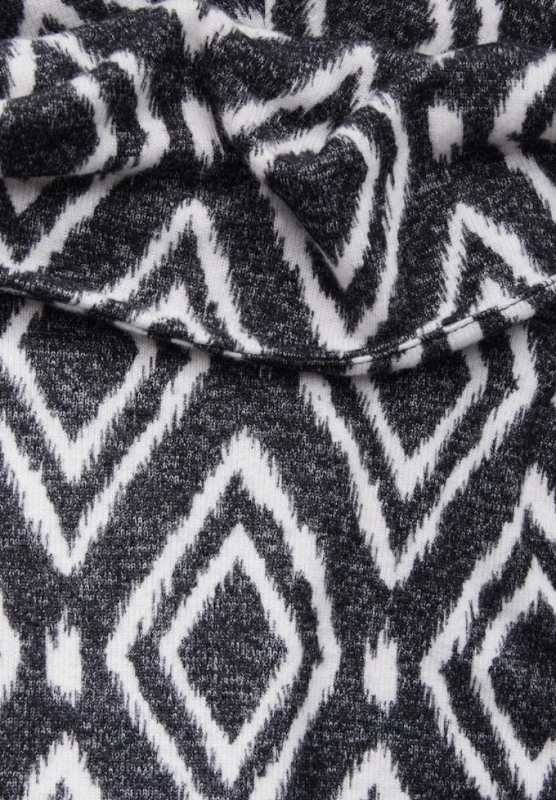 Cecil Shirts*Flauschiges Shirt mit Print charcoal grey melange