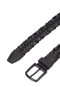 Camel Active Accessoires*Flechtgürtel aus Leder Asphalt