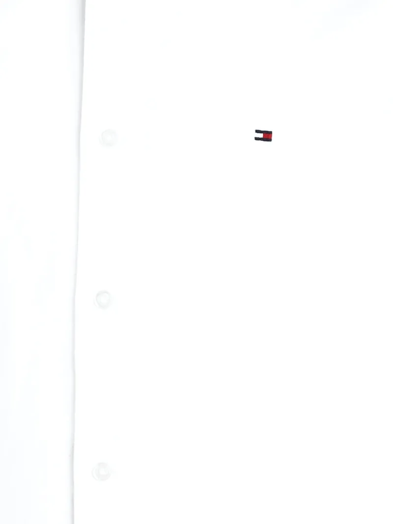 Tommy Hilfiger Hemden|Big Boys*FLEX POPELINE-HEMD MIT BIO-BAUMWOLLE white