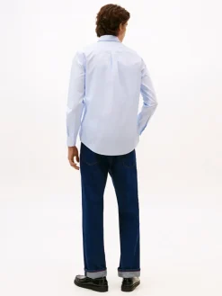 Tommy Hilfiger Hemden|Big Boys*FLEX POPLIN MICRO RF PRINT SHIRT blue spell - allover