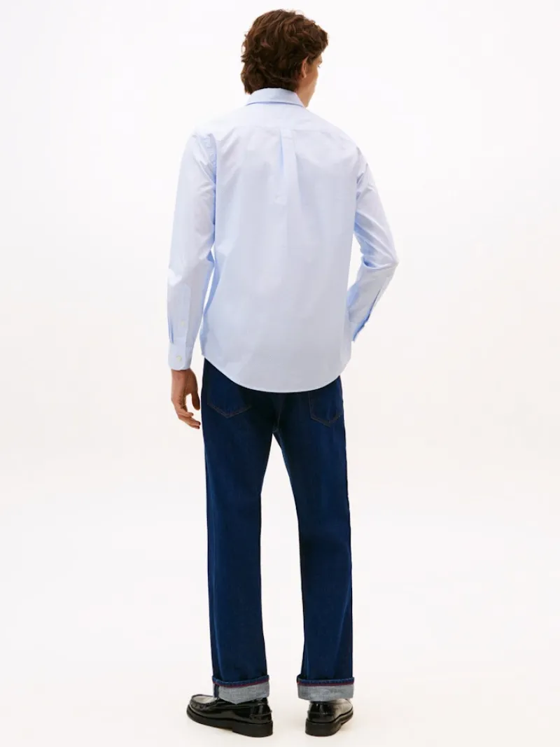 Tommy Hilfiger Hemden|Big Boys*FLEX POPLIN MICRO RF PRINT SHIRT blue spell - allover