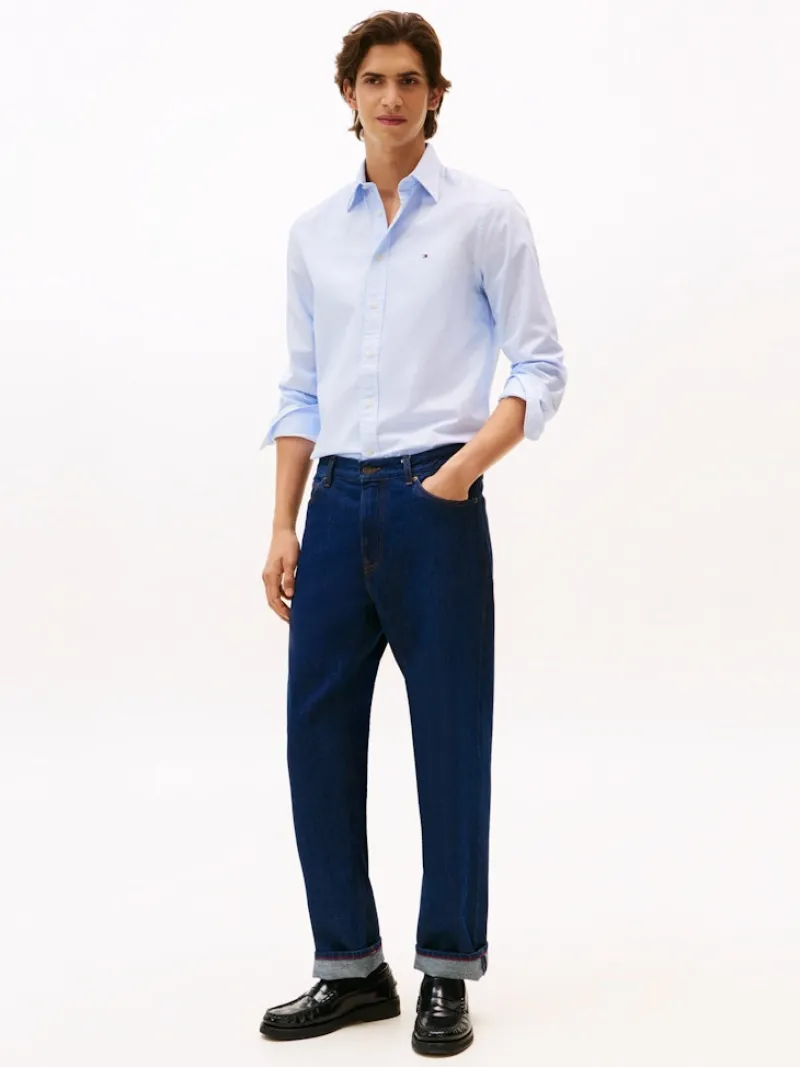 Tommy Hilfiger Hemden|Big Boys*FLEX POPLIN MICRO RF PRINT SHIRT blue spell - allover