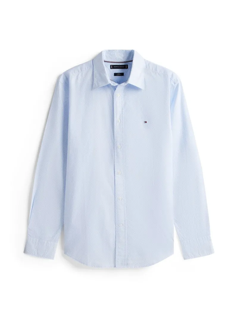 Tommy Hilfiger Hemden|Big Boys*FLEX POPLIN MICRO RF PRINT SHIRT blue spell - allover