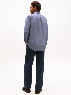 Tommy Hilfiger Hemden|Big Boys*FLEX POPLIN MICRO RF PRINT SHIRT preppy navy - allover