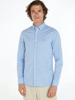 Tommy Hilfiger Hemden|Big Boys*FLEX TEXTURED GINGHAM SF SHIRT blue spell - optic white