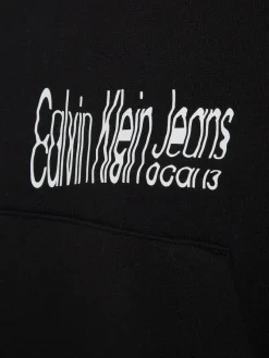 Calvin Klein Jeans Pullover & Sweatshirts*FLORAL GRAPHIC HOODIE ck black