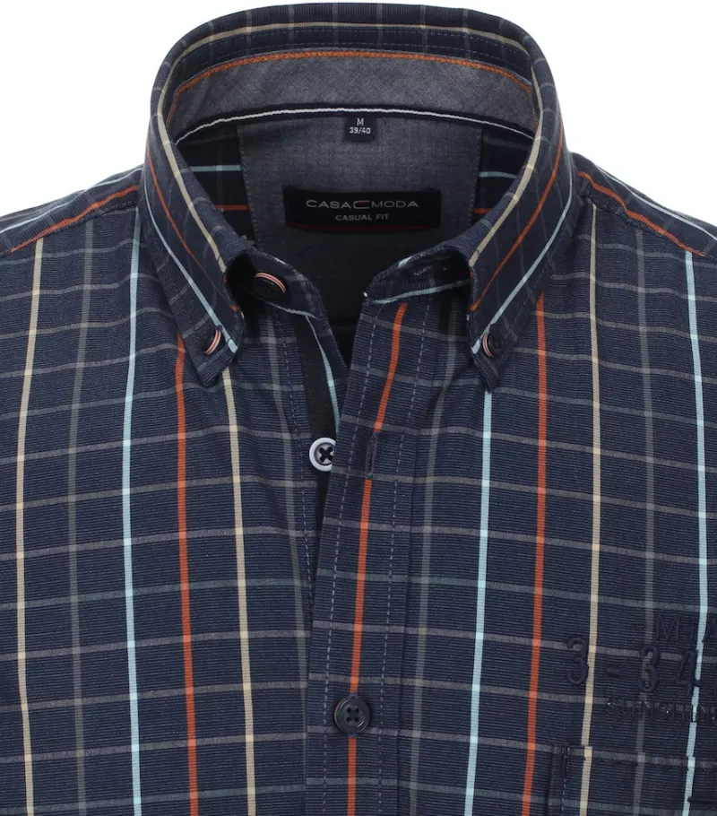 CASAMODA Hemden*Freizeithemd Kurzarm anthrazit