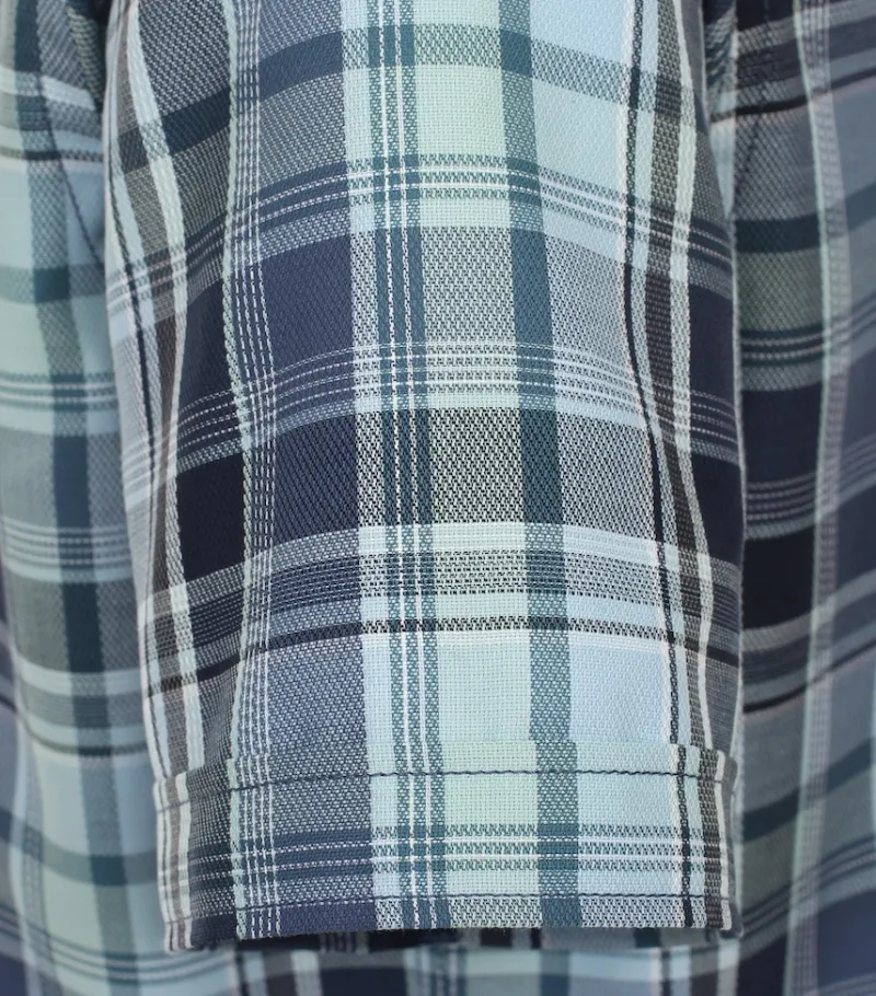 CASAMODA Hemden|Big Boys*Freizeithemd Kurzarm aqua bis petrol