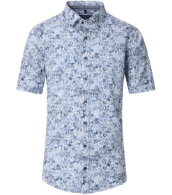 CASAMODA Hemden*Freizeithemd Kurzarm Blau