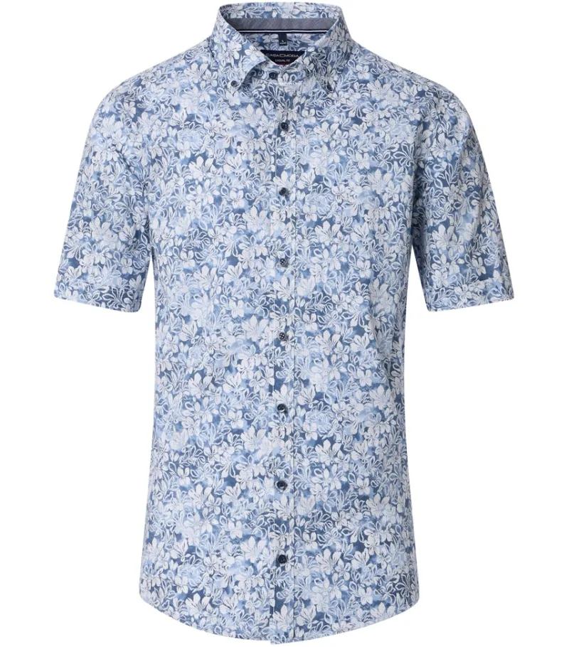CASAMODA Hemden*Freizeithemd Kurzarm Blau
