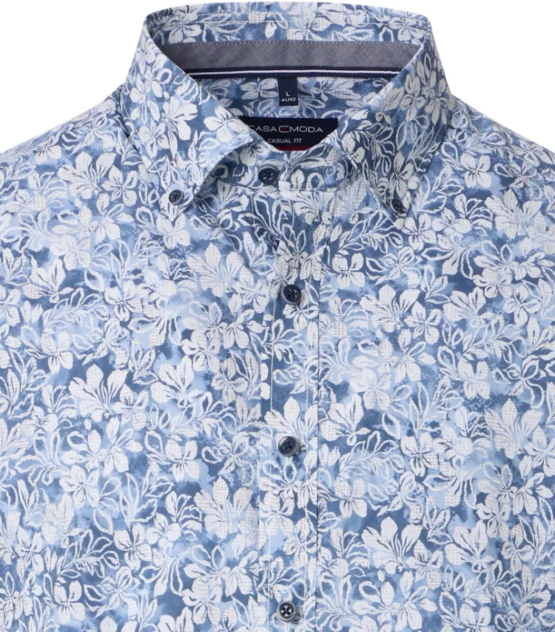 CASAMODA Hemden*Freizeithemd Kurzarm Blau