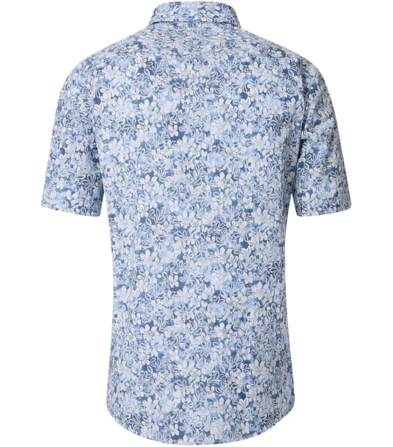 CASAMODA Hemden*Freizeithemd Kurzarm Blau