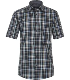 CASAMODA Hemden*Freizeithemd Kurzarm Blau