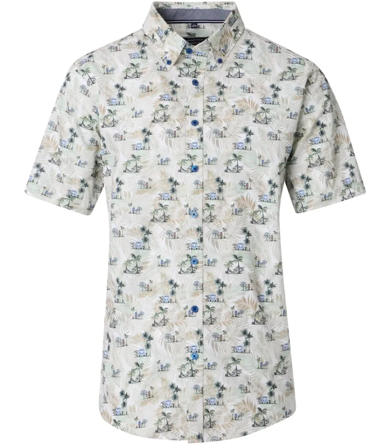 CASAMODA Hemden|Big Boys*Freizeithemd Kurzarm Grün