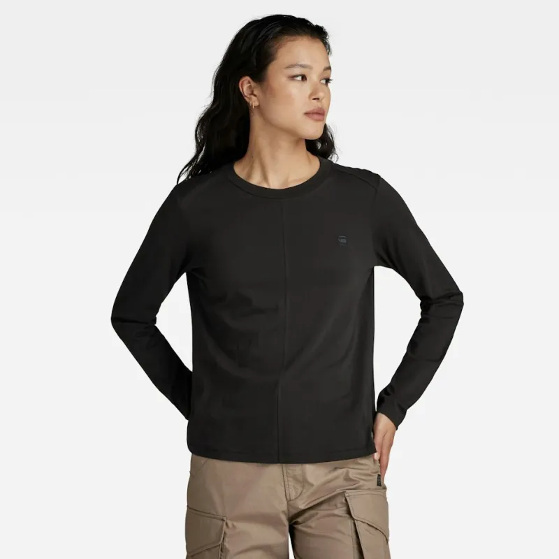 G-star Raw Shirts*Front seam r t ls wmn dk black