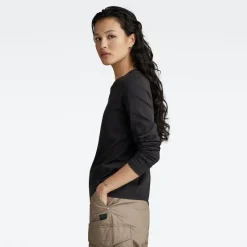 G-star Raw Shirts*Front seam r t ls wmn dk black