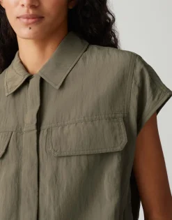 Opus Blusen*Fropi olive leaf