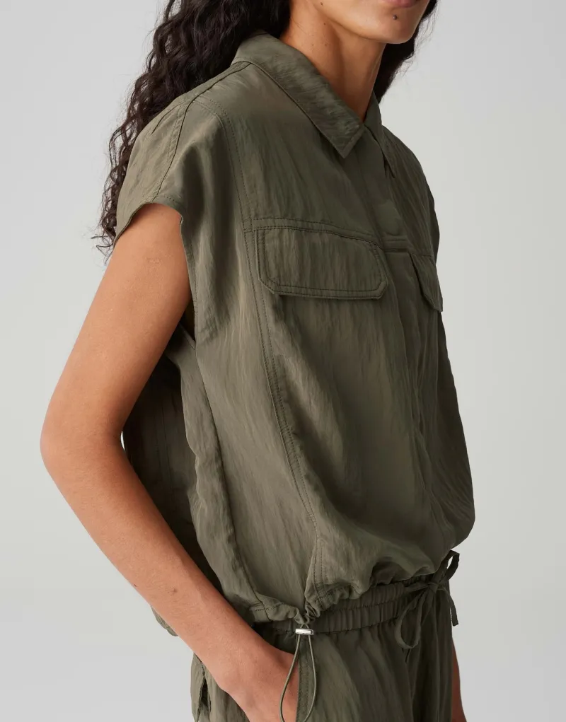 Opus Blusen*Fropi olive leaf