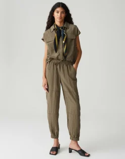 Opus Blusen*Fropi olive leaf