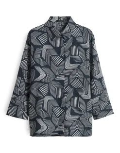 Opus Blusen*Fumina move coal blue