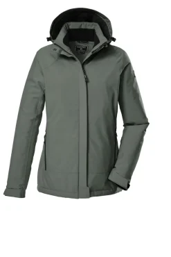 Giga.DX Jacken*Funktionsjacke mit abzippbarer Kapuze 00738 grüngrau