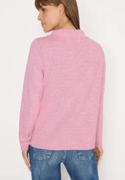 Cecil Pullover & Sweatshirts*Funnelneck Melange Rippshirt dark blossom melange