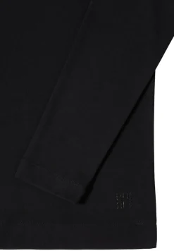 Cecil Shirts*Funnelneck Shirt in Unifarbe Black