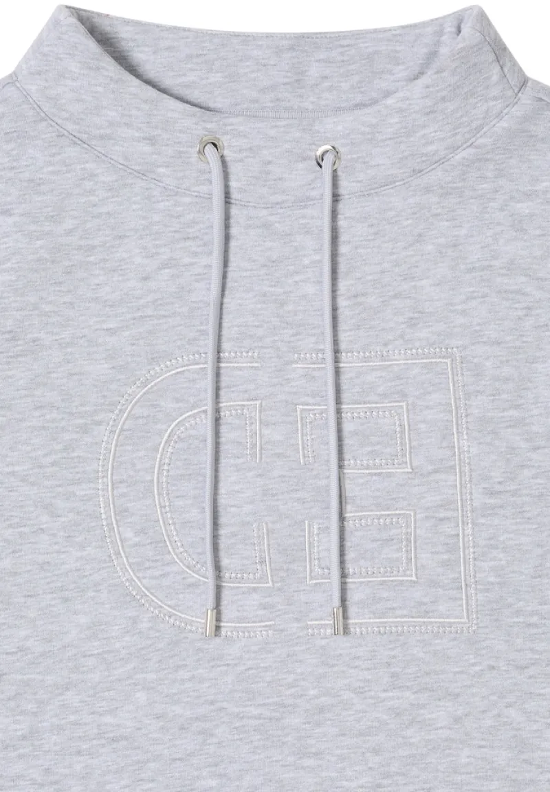 Cecil Pullover & Sweatshirts*Funnelneck Sweatshirt luna grey melange