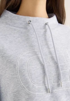 Cecil Pullover & Sweatshirts*Funnelneck Sweatshirt luna grey melange