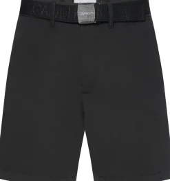 Calvin Klein Shorts|Big Boys*GARMENT DYE BELTED SHORTS ck black