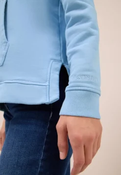 Cecil Pullover & Sweatshirts*Garment dyed Hoodie light sky blue