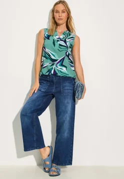 Cecil Shirts*Gemusterte Bluse adriatic green