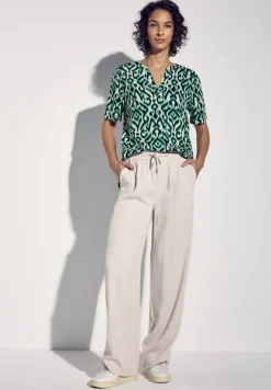 Street One Blusen*Gemusterte Bluse hunter green