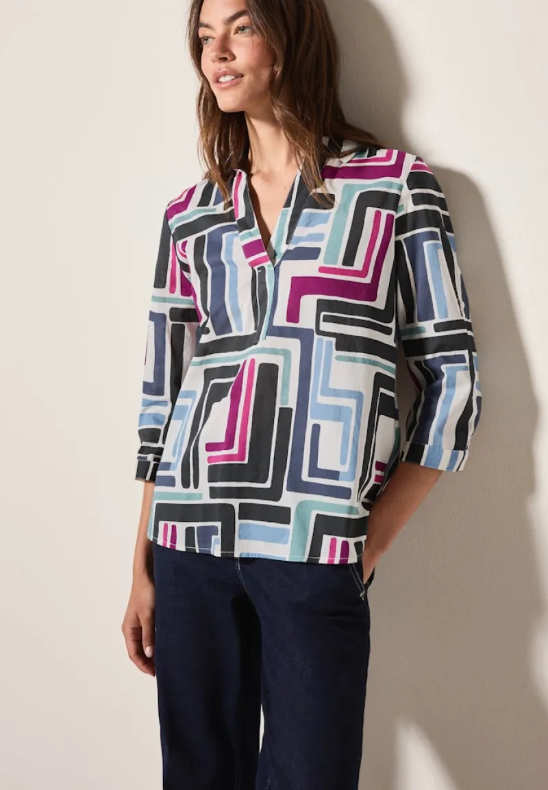 Cecil Blusen*Gemusterte Bluse light alabaster white