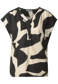 Street One Blusen*Gemusterte Bluse whale tail grey