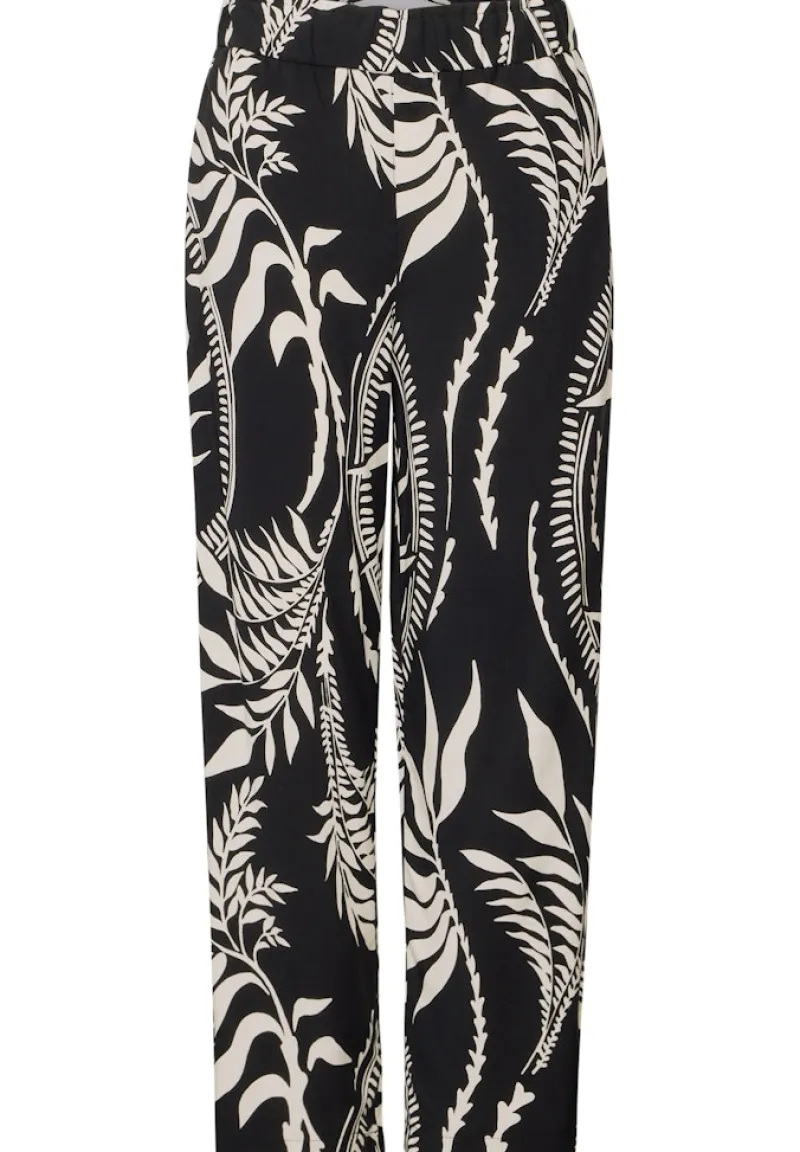 STREET ONE STUDIO Hosen*Gemusterte Culotte Black