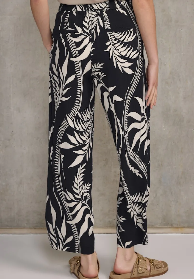 STREET ONE STUDIO Hosen*Gemusterte Culotte Black