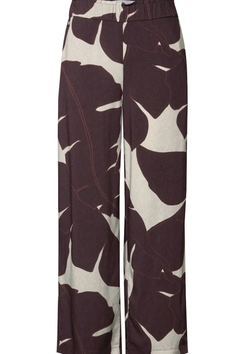 STREET ONE STUDIO Hosen*Gemusterte Culotte fudge red