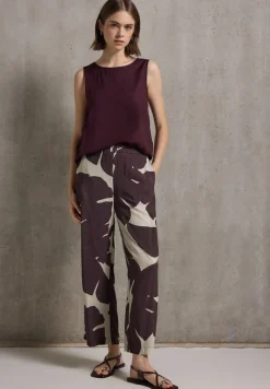 STREET ONE STUDIO Hosen*Gemusterte Culotte fudge red