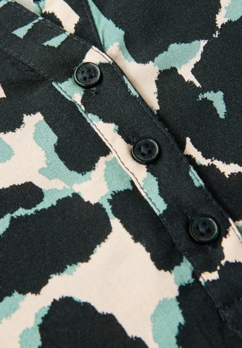 Cecil Blusen*Gemusterte Tunika ink green