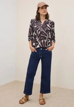 Cecil Blusen*Gemusterte Tunika mulberry red