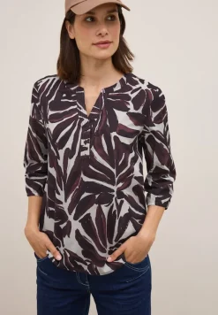 Cecil Blusen*Gemusterte Tunika mulberry red