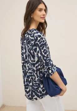 Cecil Blusen*Gemusterte Tunika urban dark blue
