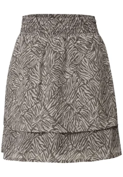 Street One Röcke*Gemusterter Chiffon-Rock nomad brown
